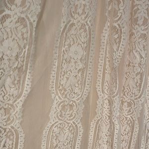 Tan Lace Maxi Dress